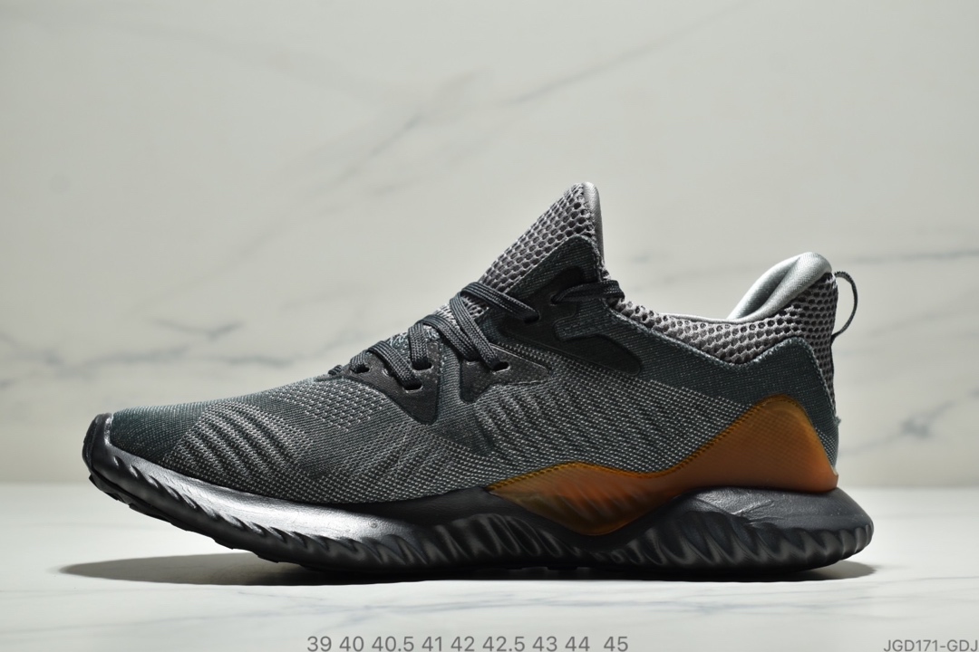 180公司级 阿迪达斯Adidas Alphabounce Beyond 阿尔法小椰子透气缓震跑步鞋 CG5579 哈登上脚