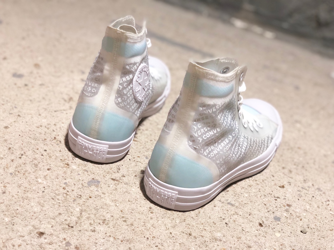 280独家硫化 匡威网纱白 Converse Chuck Taylor All Star Candy Coated HI经典改良冷硫技术高帮帆布百搭板鞋
