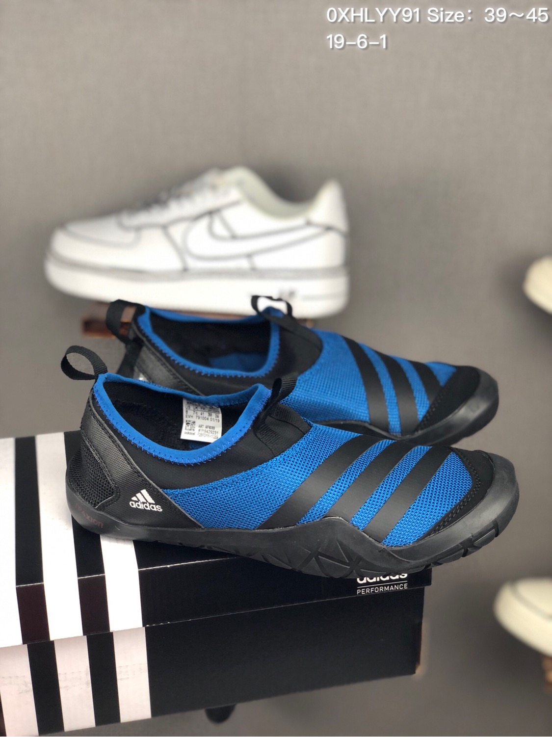 100品牌：阿迪达斯 Adidas 春夏新品 超透气网布三杠 户外旅行涉水鞋