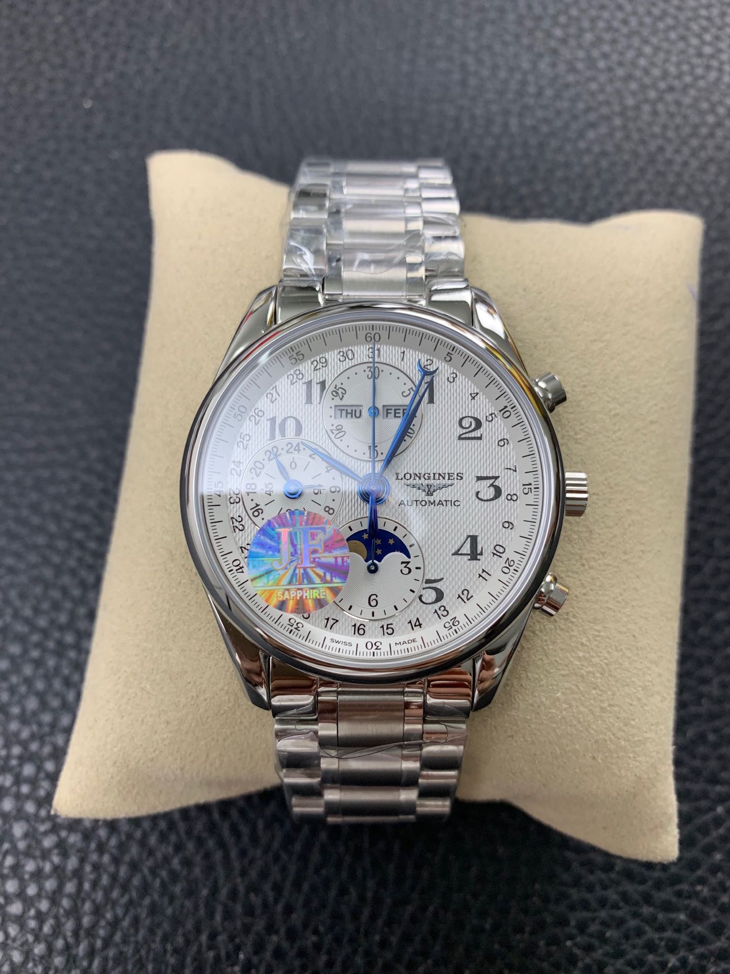 [LONGINES Watches]jf famous craftsman moon phase 7-pin multi-function