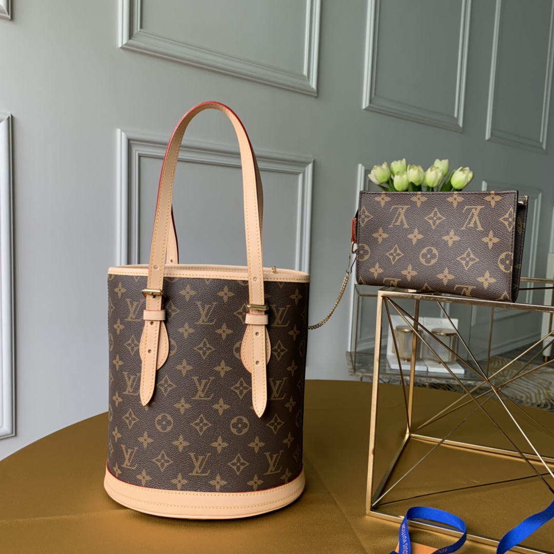 Louis Vuitton LV 中古子母水桶包 M41994