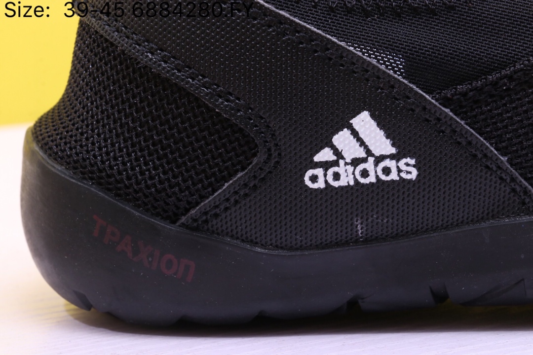 110【阿迪达斯 Adidas 涉水鞋】 阿迪达斯 Adidas Climacool Jawpaw Slip On 春夏新品 超透气网面+猪八革拼接 三杠 户外旅行涉水鞋M29553