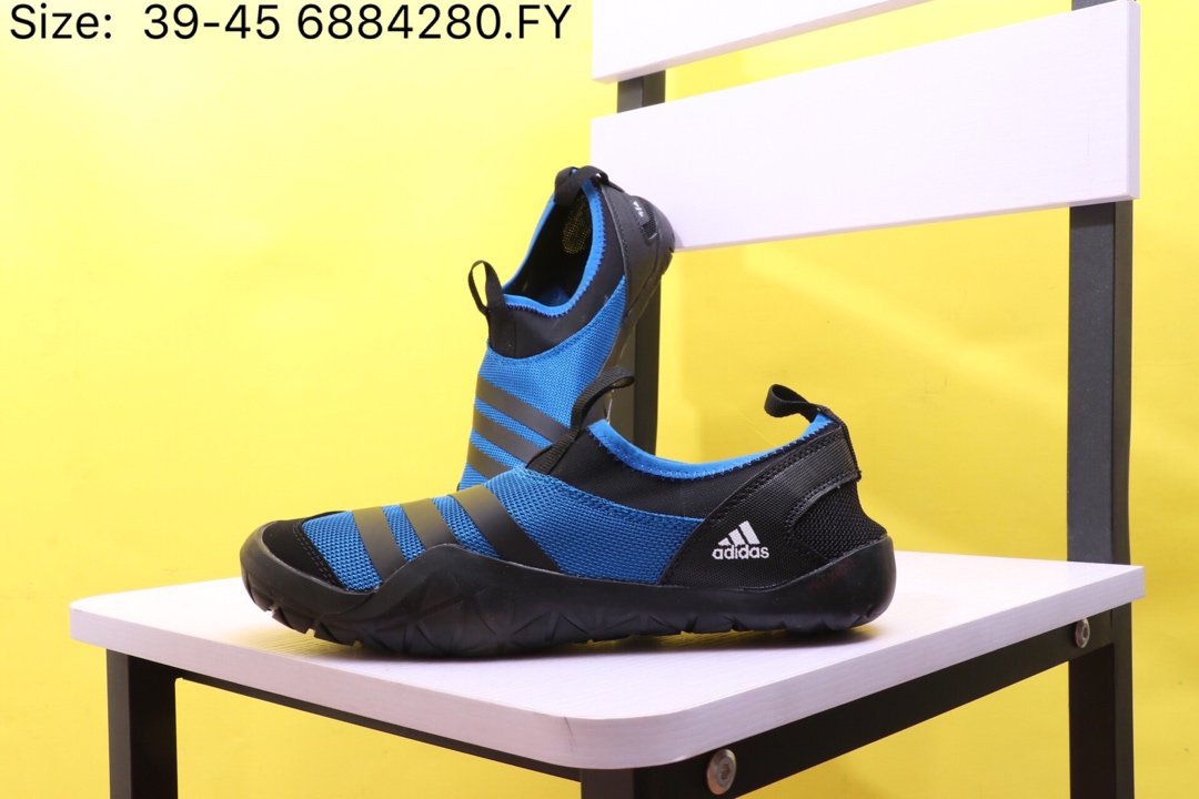 110【阿迪达斯 Adidas 涉水鞋】 阿迪达斯 Adidas Climacool Jawpaw Slip On 春夏新品 超透气网面+猪八革拼接 三杠 户外旅行涉水鞋M29553