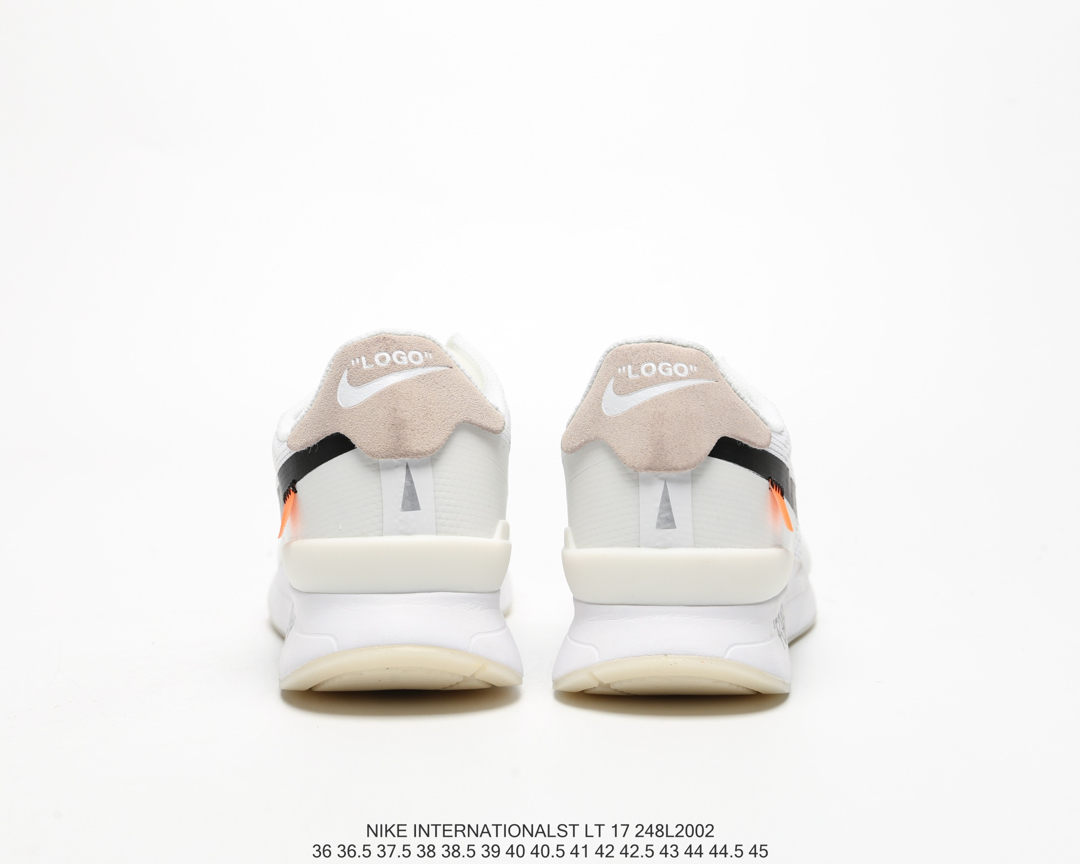 110#福利 Nike off-white INTERNATIONALST LT17 男女华夫联名复古跑鞋 AA2087 100