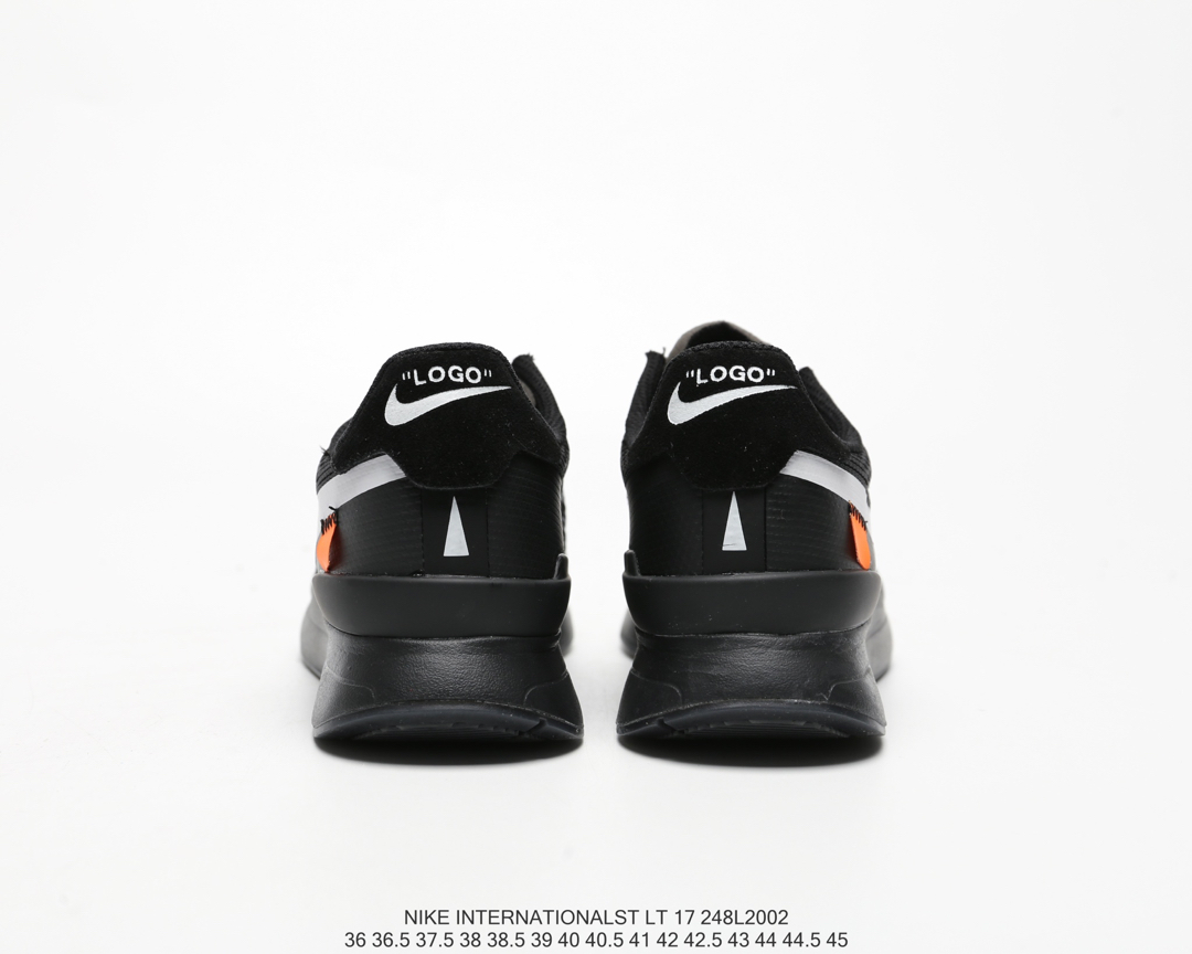110#福利 Nike off-white INTERNATIONALST LT17 男女华夫联名复古跑鞋 AA2087 001