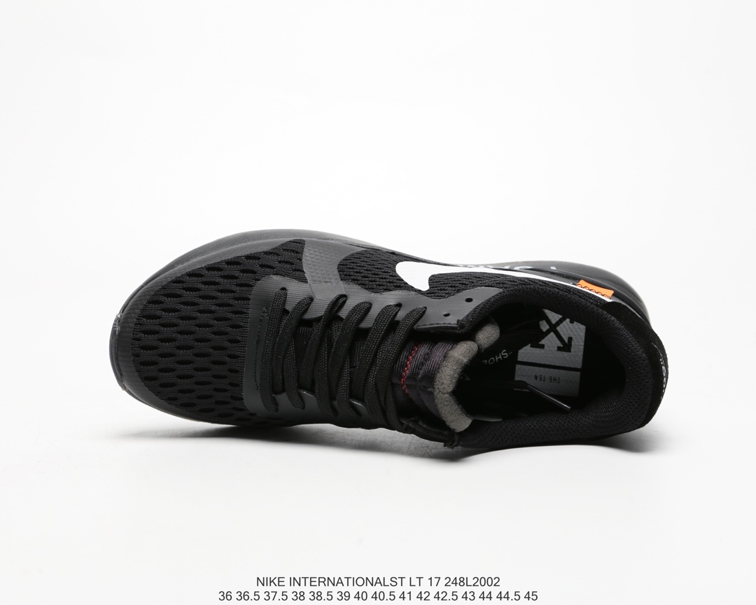 110#福利 Nike off-white INTERNATIONALST LT17 男女华夫联名复古跑鞋 AA2087 001