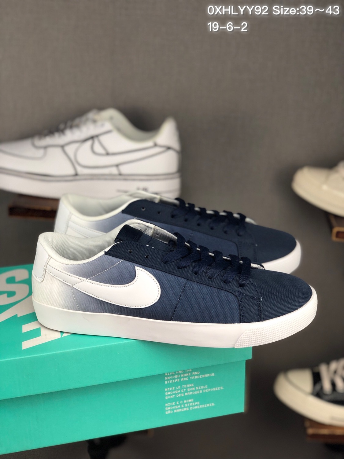 100耐克开拓者板鞋 校园板鞋 NIKE BLAZER 夏季经典休闲帆布板鞋