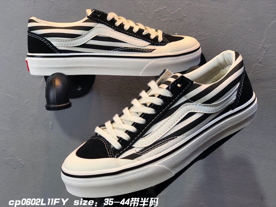 120真标 Vans范斯2019新款STRIPE STYLE 36 SF复古低帮板鞋