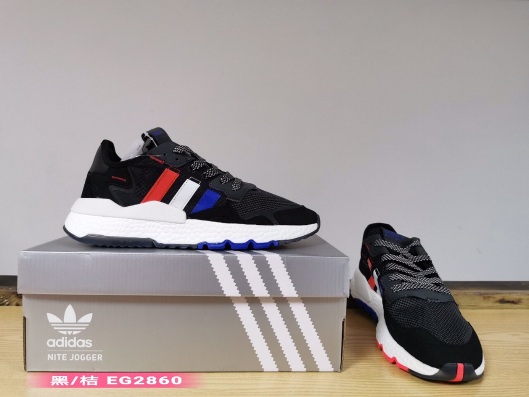 125实体外单 跑量版本Adidas Nite Jogger ”Grey Pack - Crystal White” -