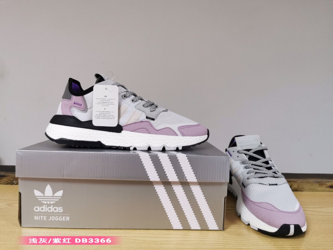 125实体外单 跑量版本Adidas Nite Jogger ”Grey Pack - Crystal White” -