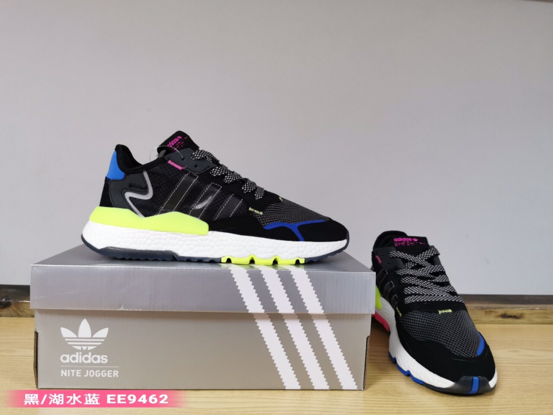 125实体外单 跑量版本Adidas Nite Jogger ”Grey Pack - Crystal White” -