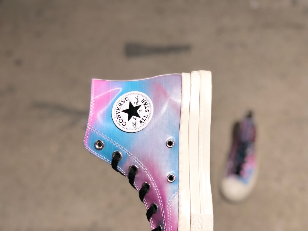 220CDG PLAY x Converse 匡威 Chuck 70 双围条蓝底 川久保玲镭射果冻休闲板鞋