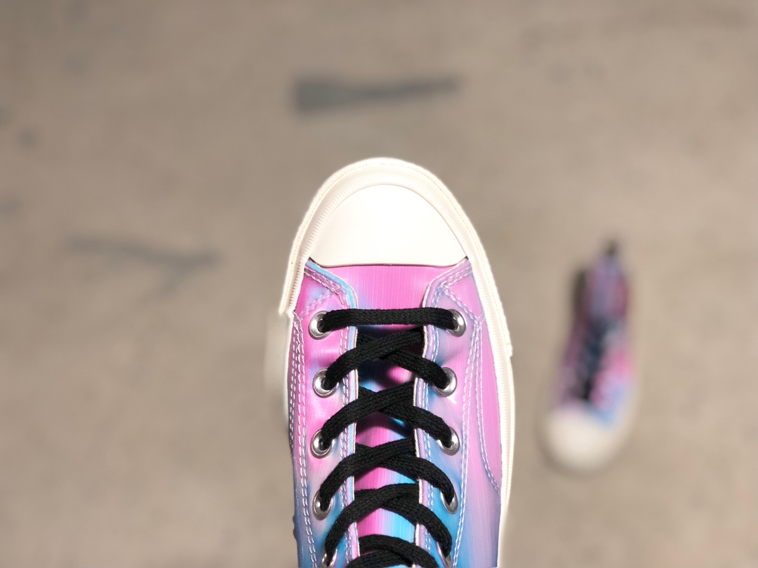 220CDG PLAY x Converse 匡威 Chuck 70 双围条蓝底 川久保玲镭射果冻休闲板鞋