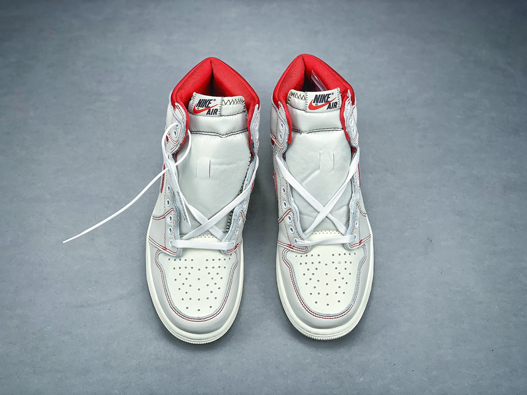 220原价市场280 Air Jordan 1 Retro Phantom Gym Red OG AJ1 白红手稿 兔八哥 555088-160