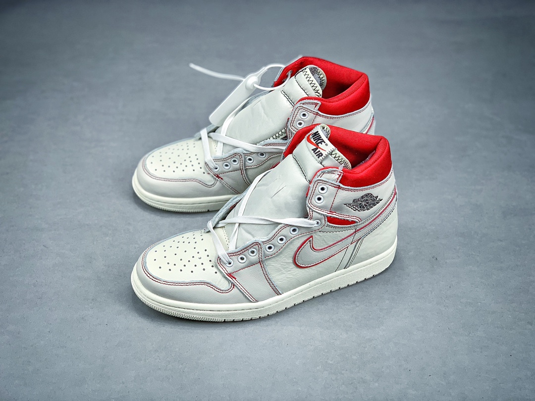 220原价市场280 Air Jordan 1 Retro Phantom Gym Red OG AJ1 白红手稿 兔八哥 555088-160