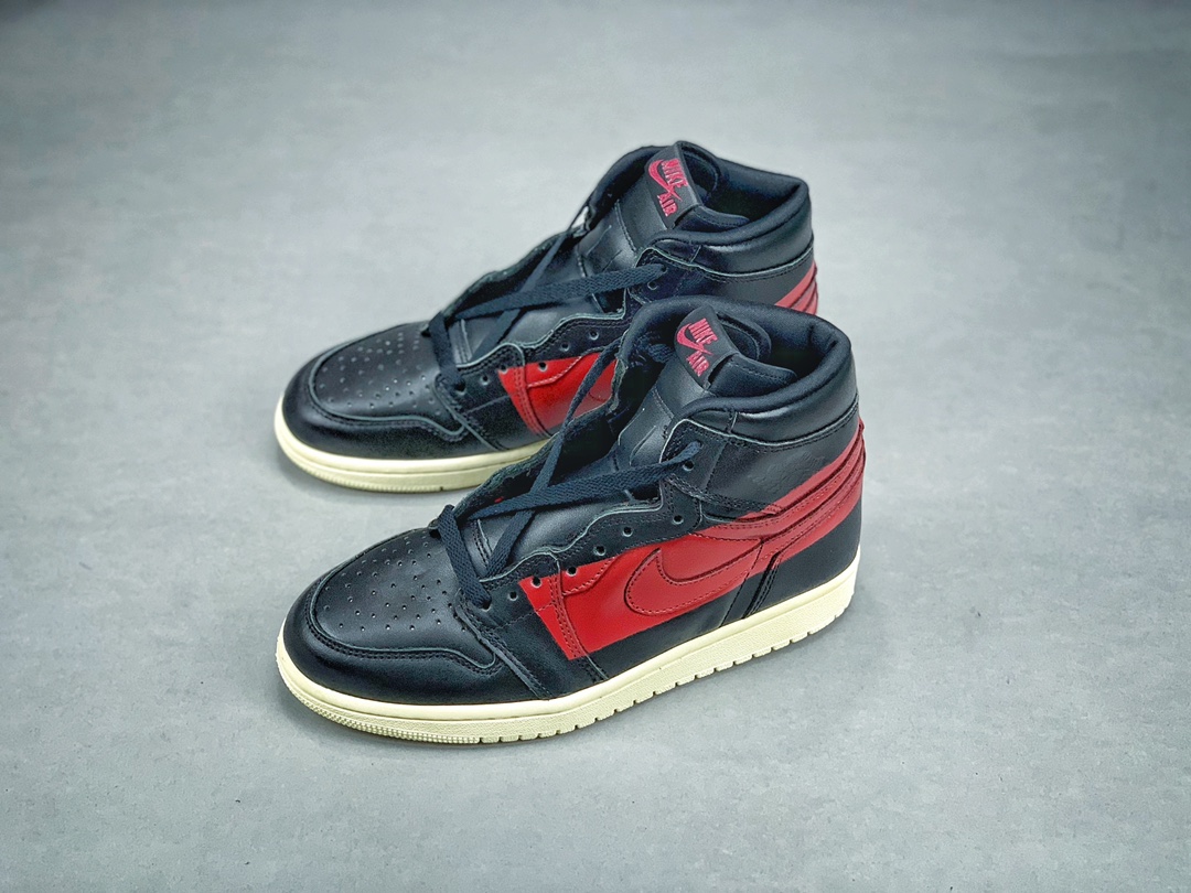 220原价市场280Air Jordan 1 High OG Defiant AJ1 乔丹1代篮球鞋/新黑红禁穿 赛车主题 BQ6682-006