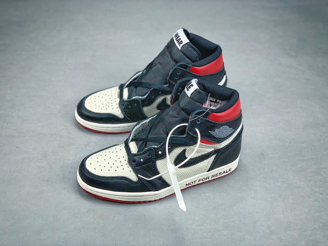 220原价市场280 Air Jordan 1 Not For Resale AJ1 乔丹1代篮球鞋 新黑脚趾