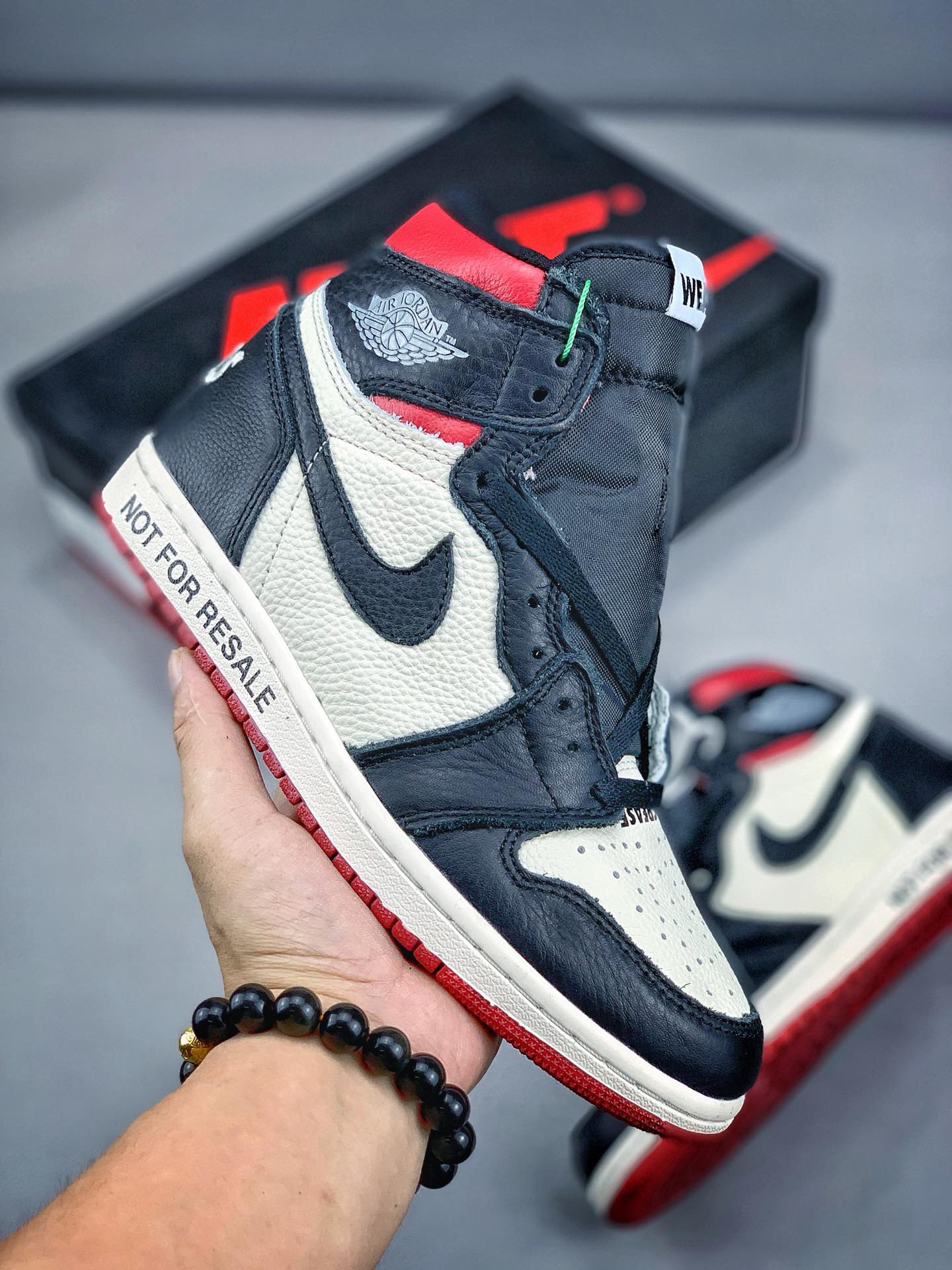 220原价市场280 Air Jordan 1 Not For Resale AJ1 乔丹1代篮球鞋 新黑脚趾