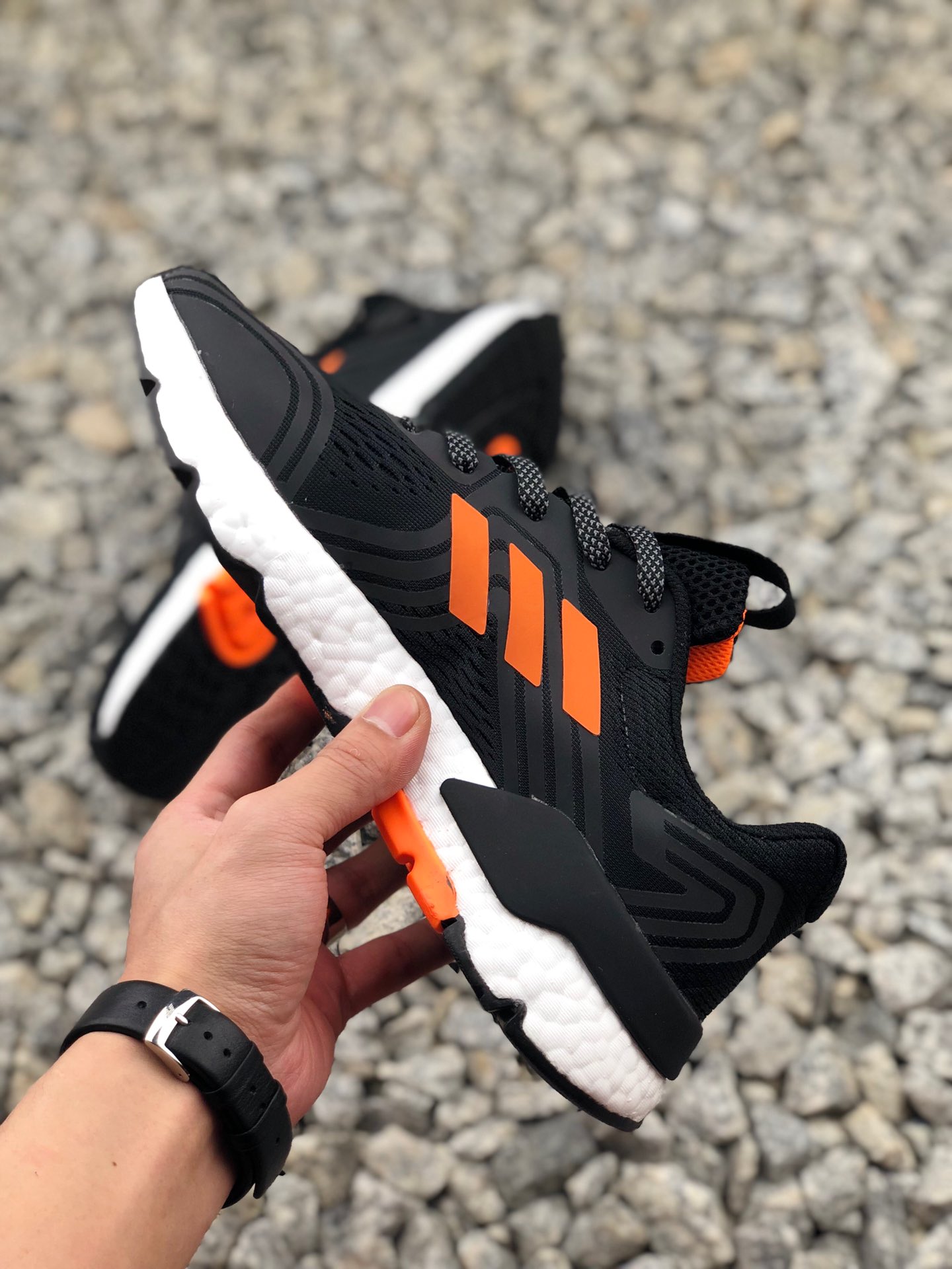 180公司级 Adidas 阿迪达斯 Nite Jogger 2019 Boost 王嘉尔代言款 贾卡透气鞋面 夜行者3M反光真爆大底复古跑鞋 CQ5088