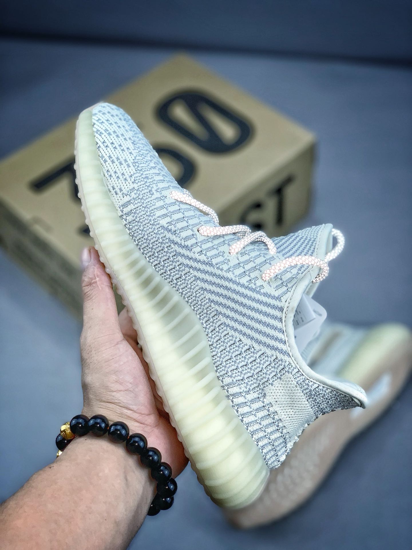 190#超高性价比 Yeezy 350v2 Antlia新天使配色“米灰呼吸透明网纱”纯原公司真标巴斯夫basf真爆FU9161