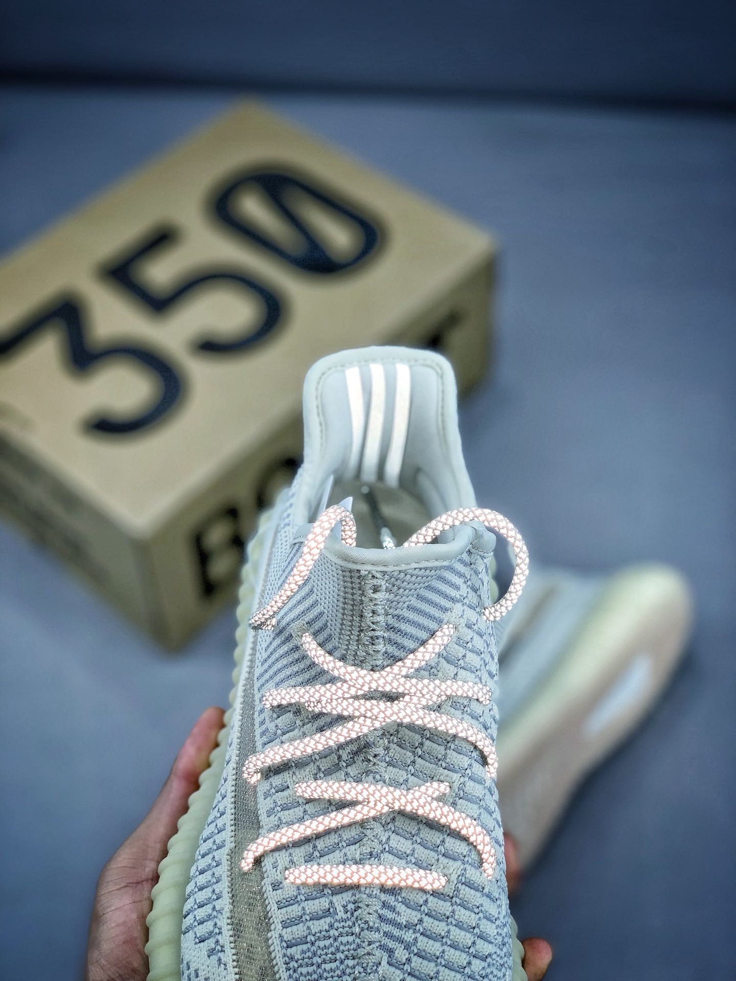 190#超高性价比 Yeezy 350v2 Antlia新天使配色“米灰呼吸透明网纱”纯原公司真标巴斯夫basf真爆FU9161