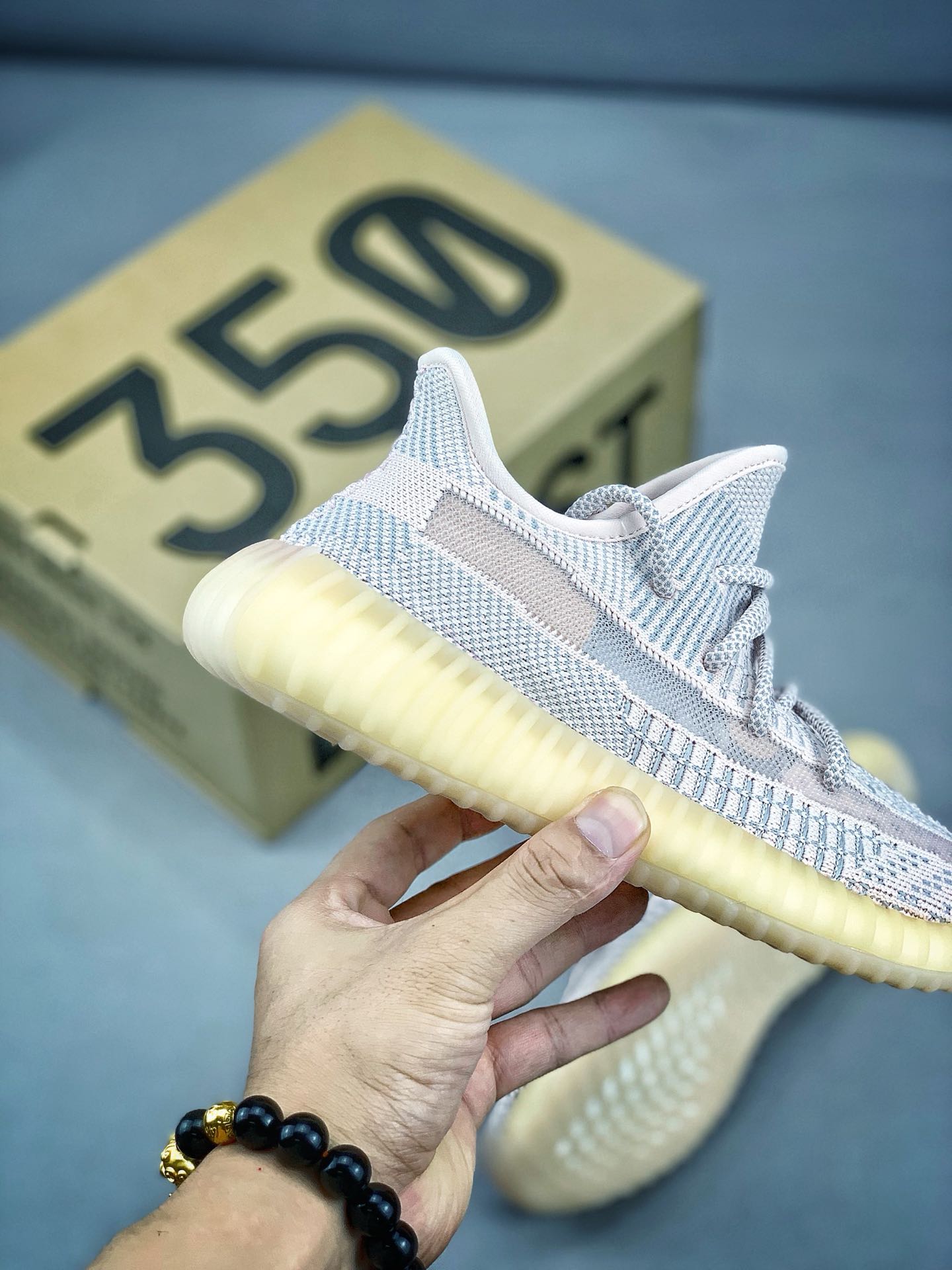 190#超高性价比 Yeezy 350v2 Antlia新天使配色“浅粉呼吸透明网纱”纯原公司真标巴斯夫basf真爆FV5578