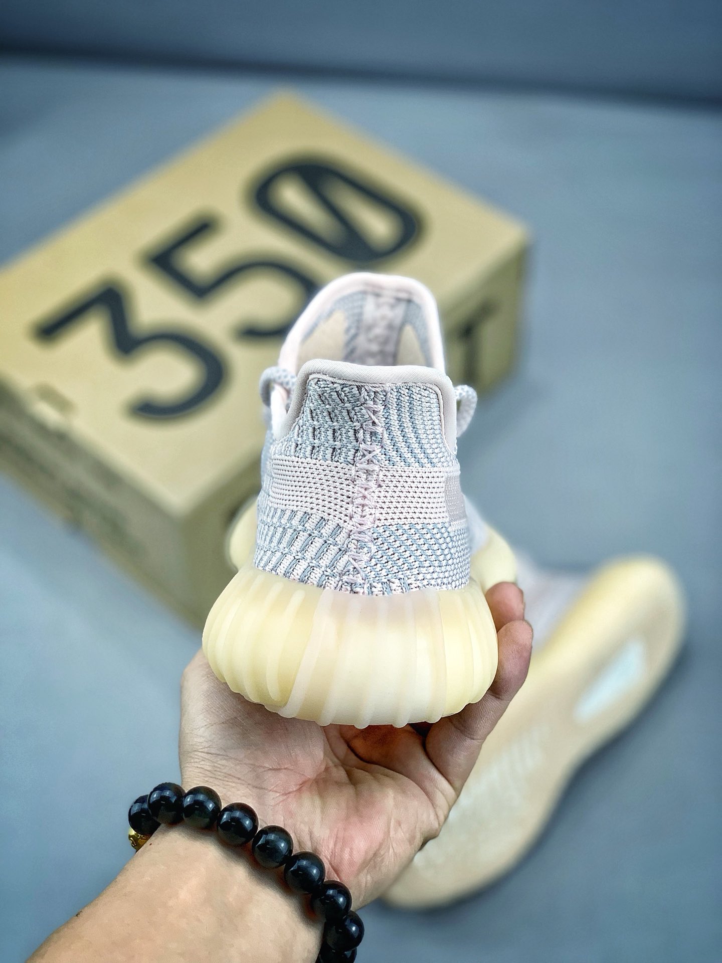 190#超高性价比 Yeezy 350v2 Antlia新天使配色“浅粉呼吸透明网纱”纯原公司真标巴斯夫basf真爆FV5578
