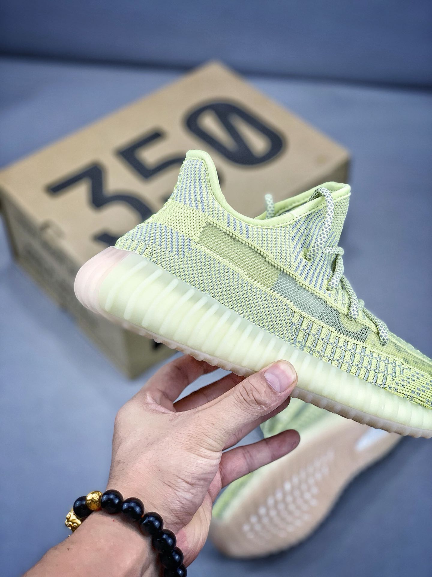 190#超高性价比 Yeezy 350v2 Antlia新天使配色“丁黄呼吸透明网纱”纯原公司真标巴斯夫basf真爆 FV3250