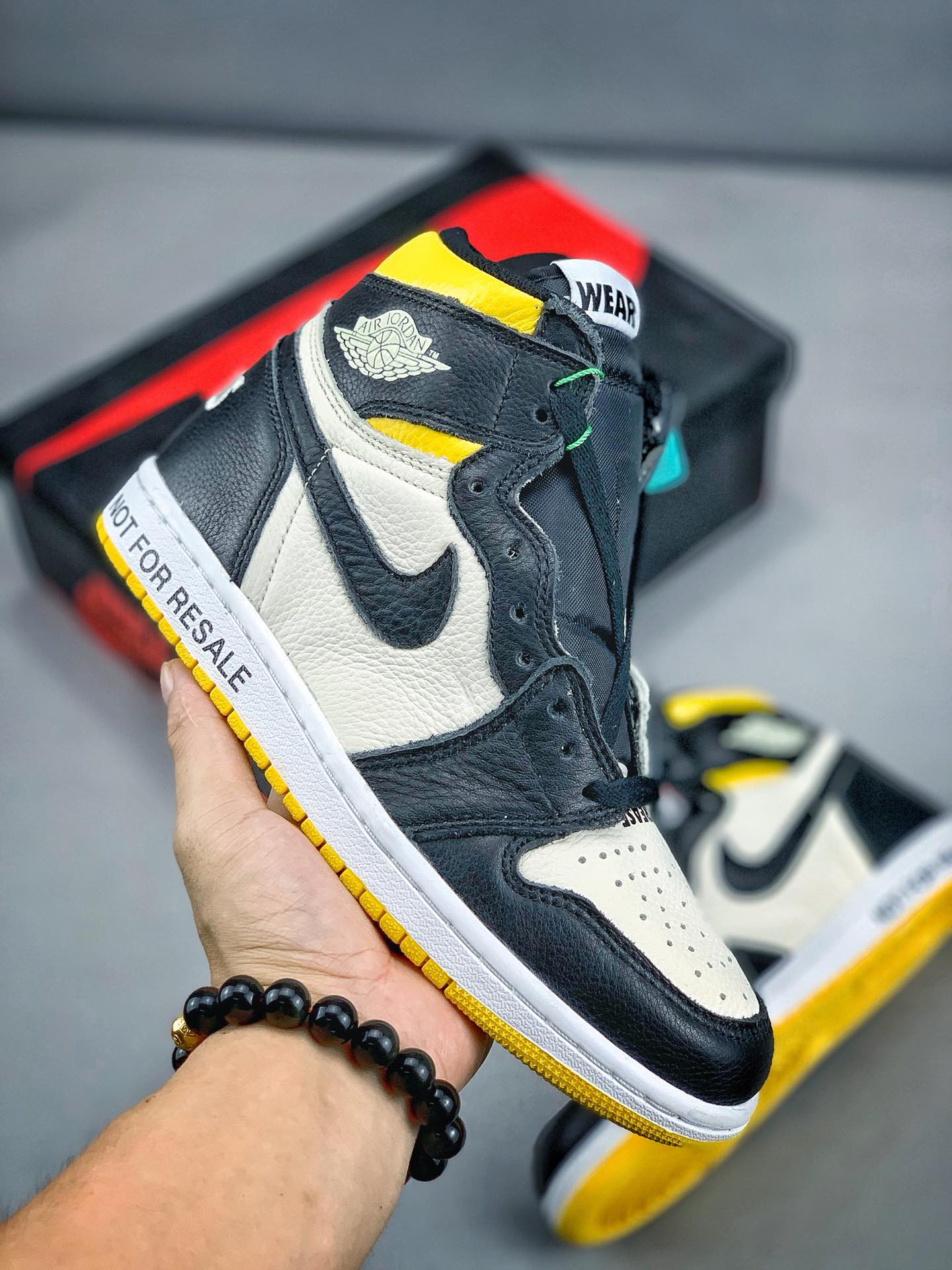 220原价市场280  Air Jordan 1 Not For Resale AJ1 乔丹1代篮球鞋 新黑脚趾