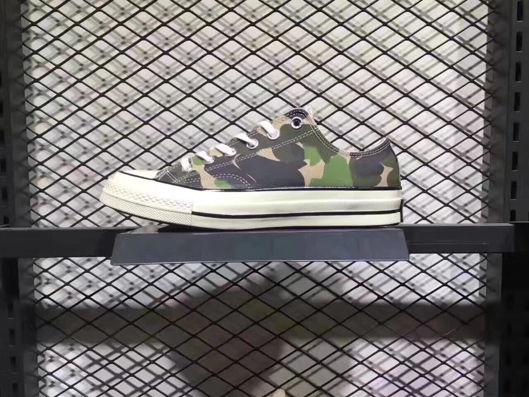 140原装公司级硫化工艺 正确硅蓝PU中底  日本  #匡威Converse 1970s迷彩系列