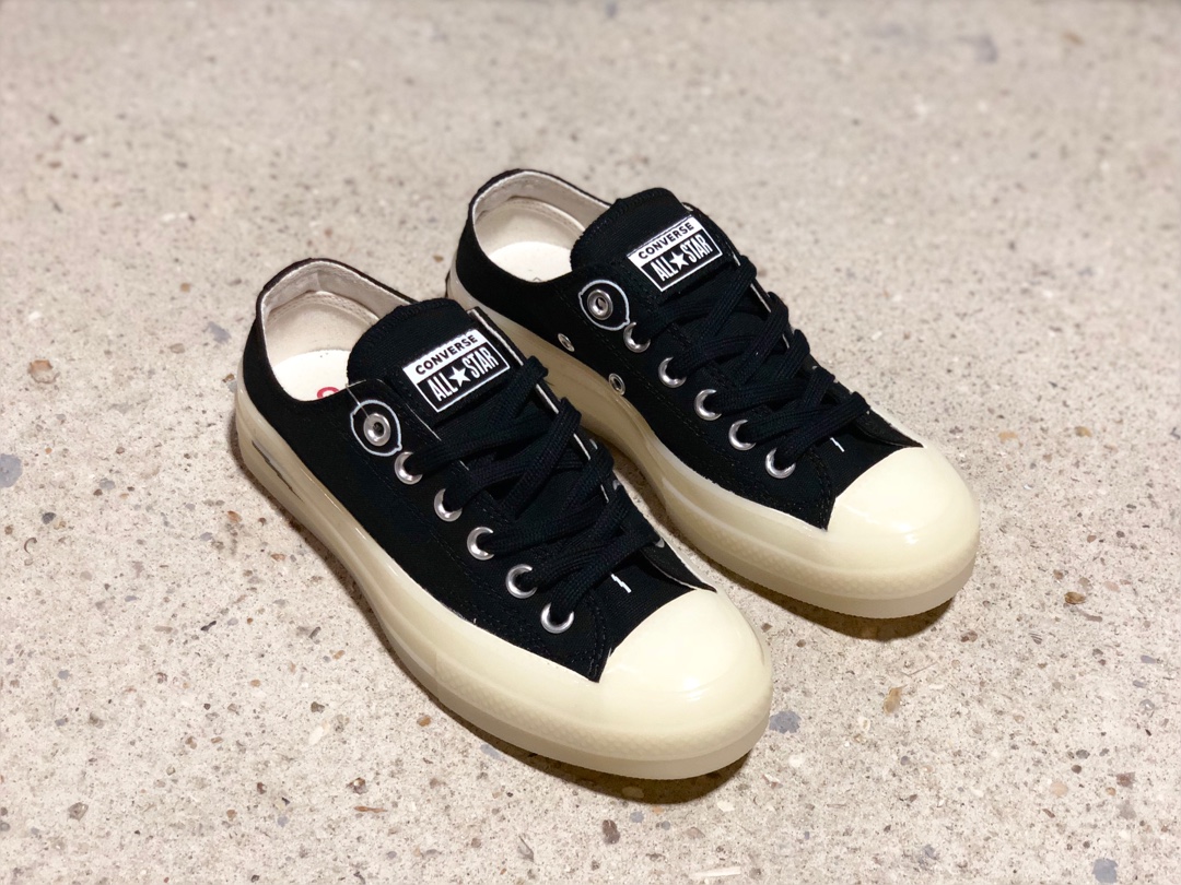 200匡威 Converse x fragment 藤原浩闪电二代 联名板鞋 高帮  Chuck Taylor All Star Glow 1970s OX经典改良冷硫技术低帮帆布百搭男女板鞋