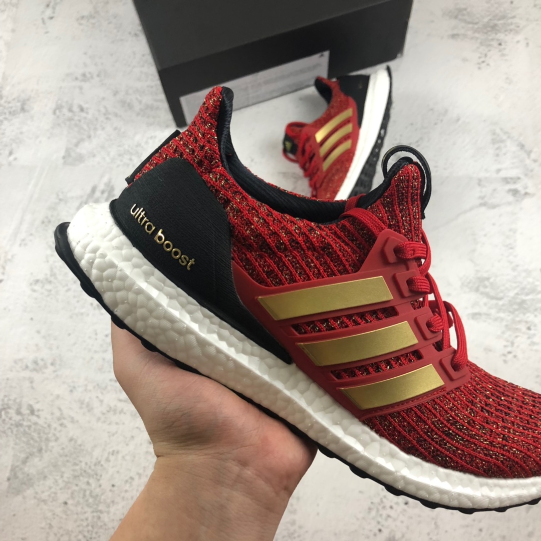 220公司级新品 Game Of Thrones x Adidas Ultra Boost 4.0 “House Lannister” 兰尼斯特家族 权利的游戏全新联名UB4.0 缓震透气运动跑鞋。