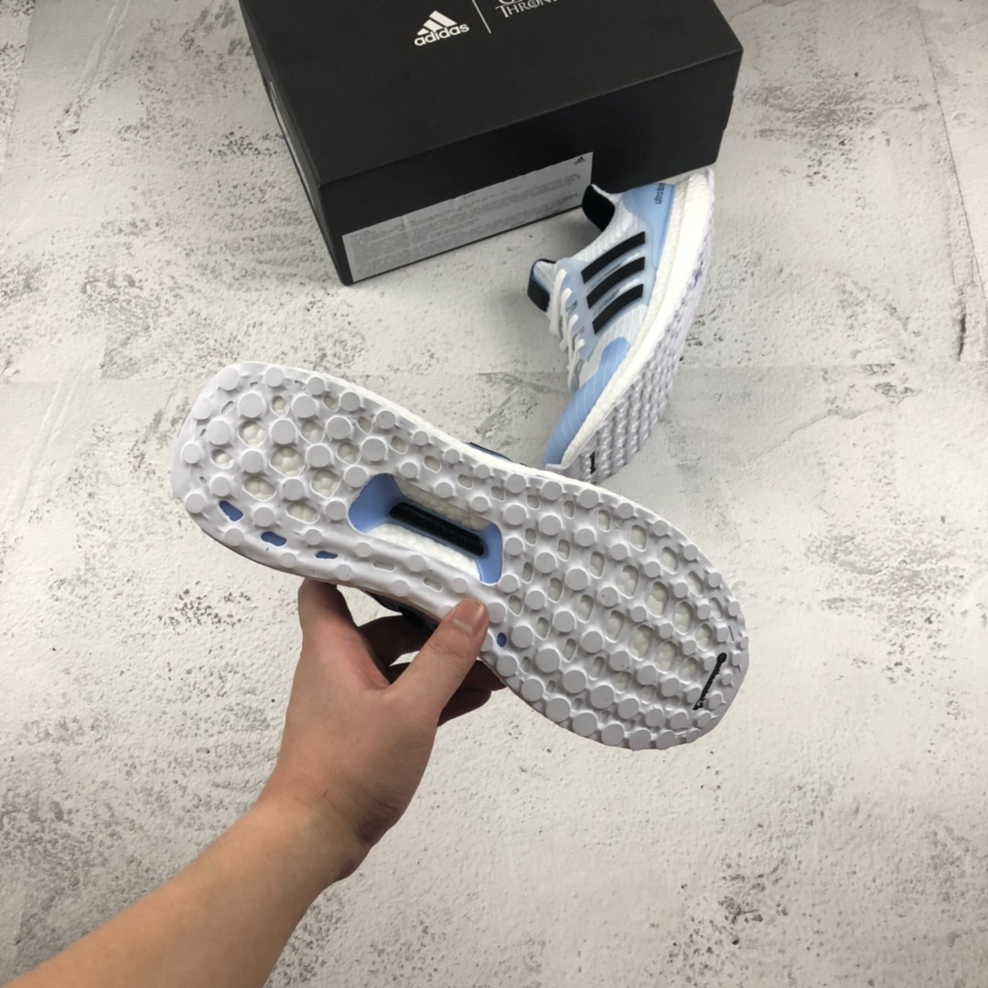 220公司级 真爆米花Boost材质，超软回弹脚感  HBO大热剧集权力的游戏联名Game of Thrones x adidas UltraBOOST W”White Walker” 异鬼 4.0爆米花