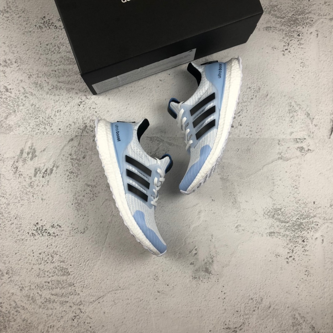 220公司级 真爆米花Boost材质，超软回弹脚感  HBO大热剧集权力的游戏联名Game of Thrones x adidas UltraBOOST W”White Walker” 异鬼 4.0爆米花