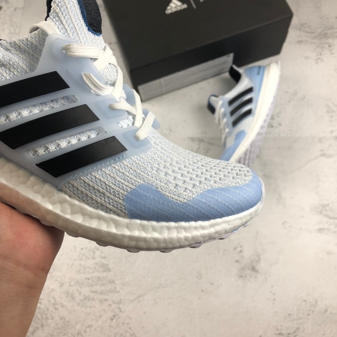 220公司级 真爆米花Boost材质，超软回弹脚感  HBO大热剧集权力的游戏联名Game of Thrones x adidas UltraBOOST W”White Walker” 异鬼 4.0爆米花