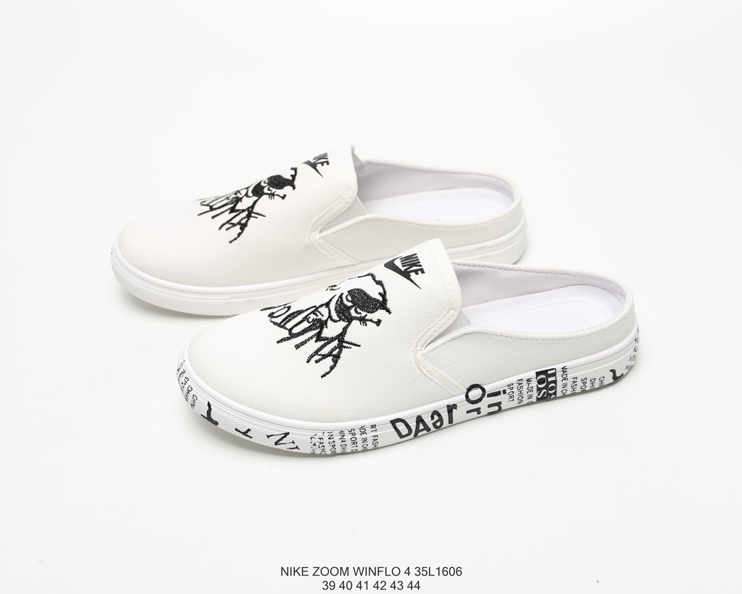 90 Nike Zoom Winflo 4 耐克夏季帆布一脚蹬 懒人鞋