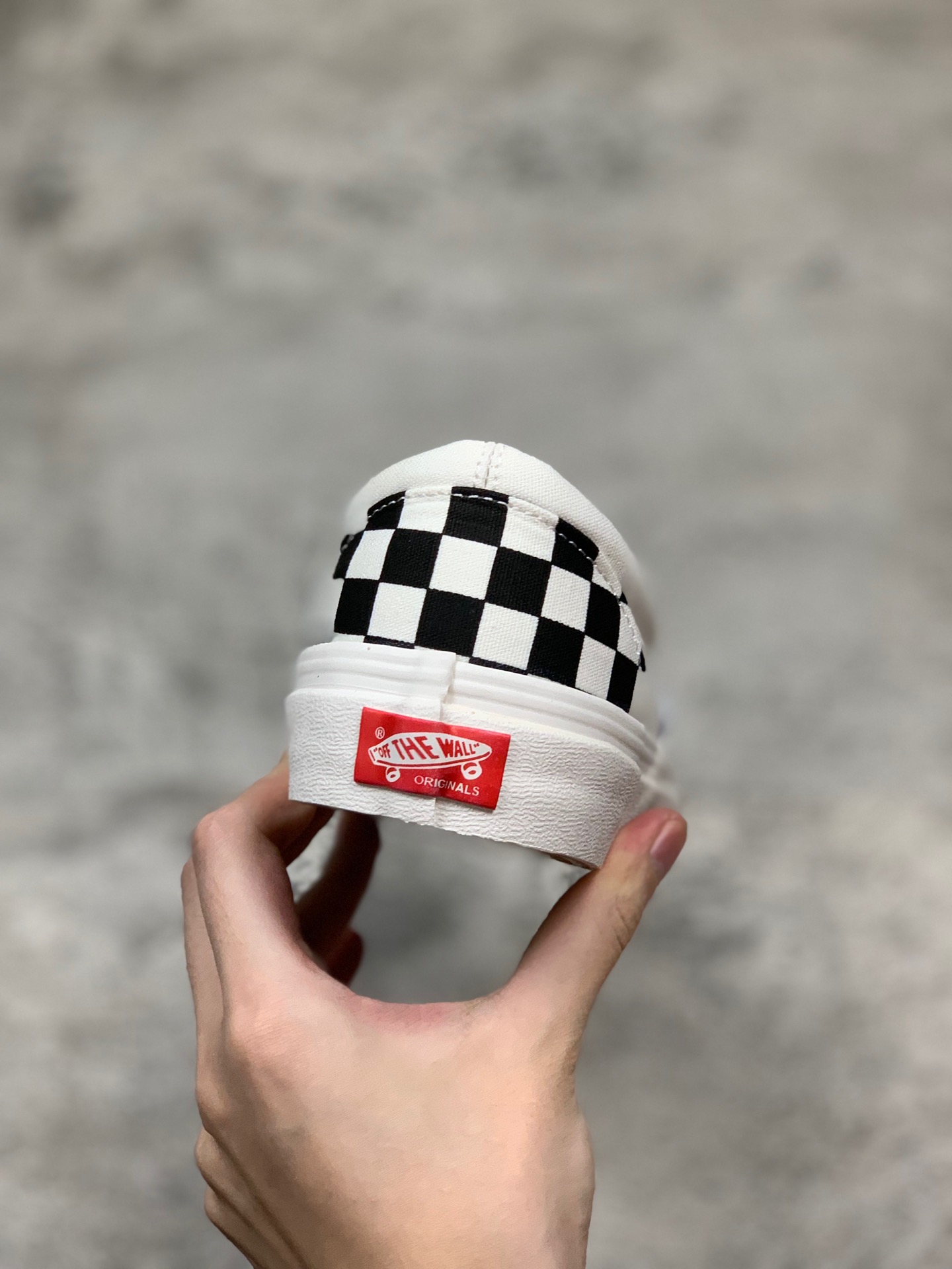 150虎扑版 Vans/万斯 一脚蹬格子国内原代工厂硫化工艺