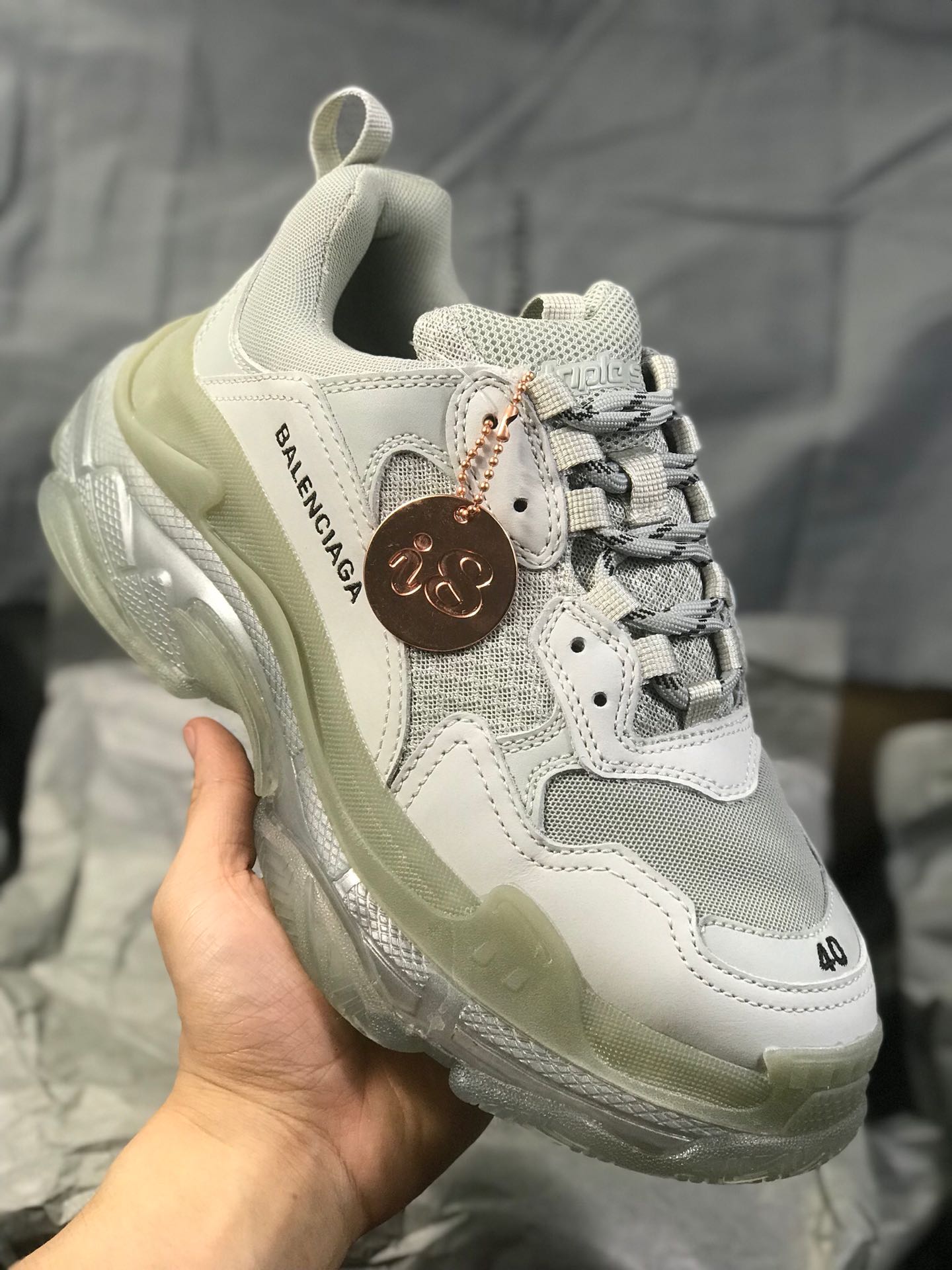 540新配色Balenciaga 巴黎世家 Triple S 3.0 三代复古休闲跑鞋 全组合氮气水晶大底