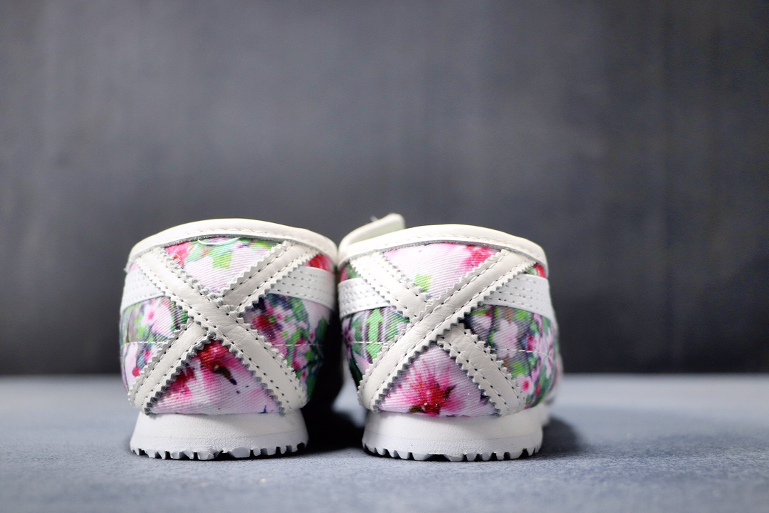 180公司级  阿斯克斯OnitsukaTiger鬼冢虎亚瑟士 紫罗兰 彩色/米白 专柜同步四联吊牌 头层皮 帆布低帮休闲运动鞋