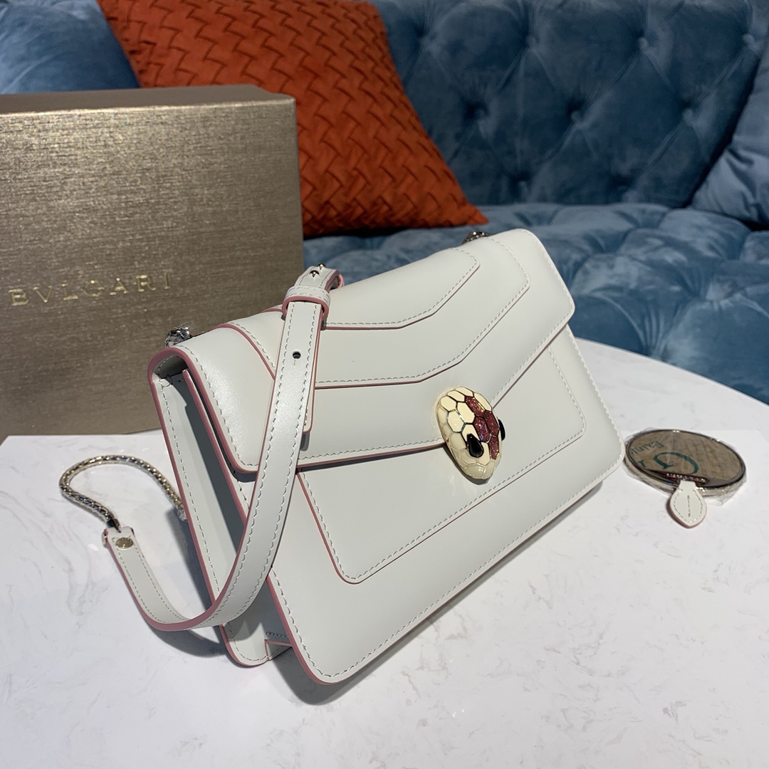 BVLGARI宝格丽进口原单牛皮斜挎包61885