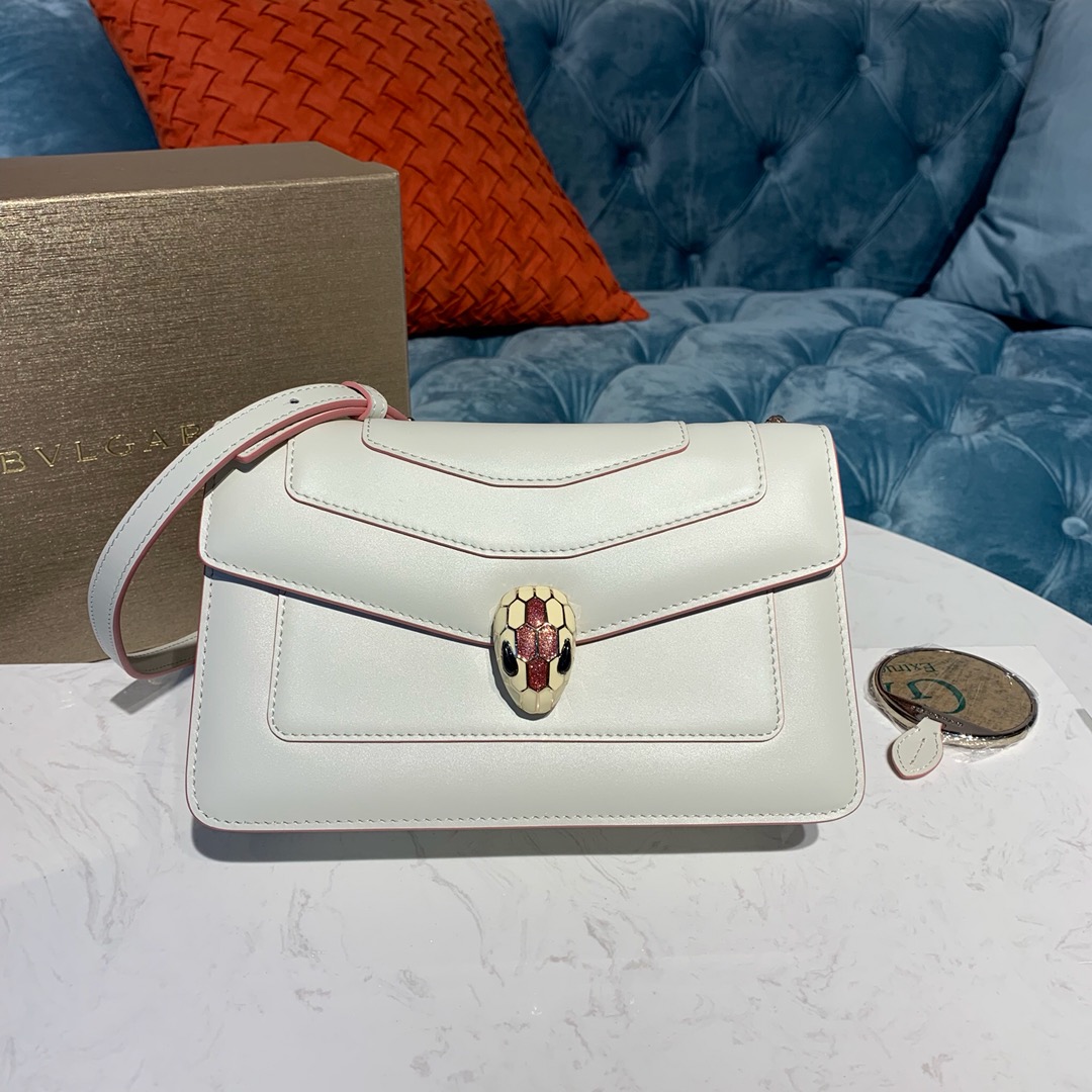 BVLGARI宝格丽进口原单牛皮斜挎包61885