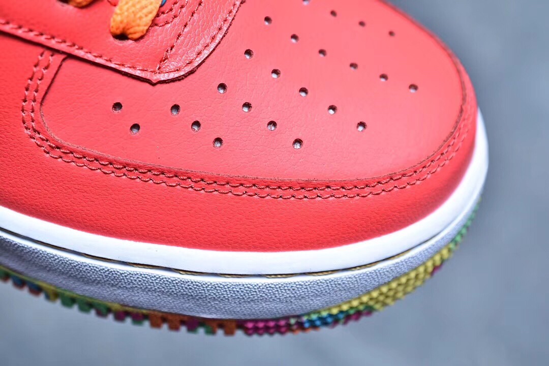 190 Nike air force one gs 彩虹糖果 女鞋 AF1 gs 596728-605