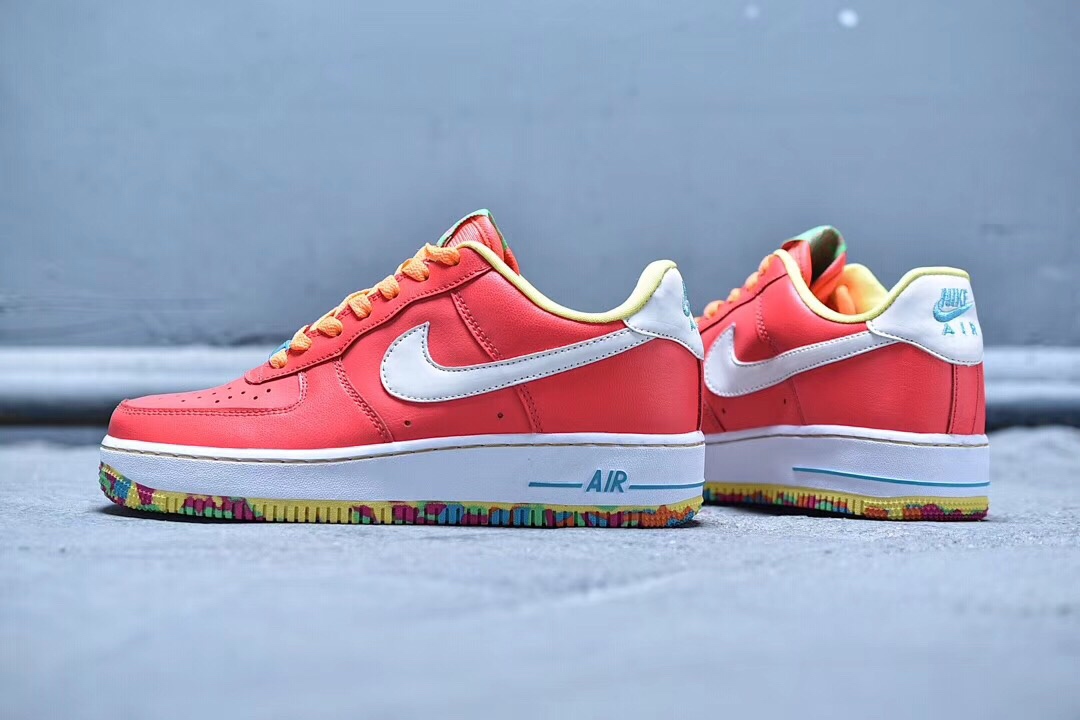 190 Nike air force one gs 彩虹糖果 女鞋 AF1 gs 596728-605