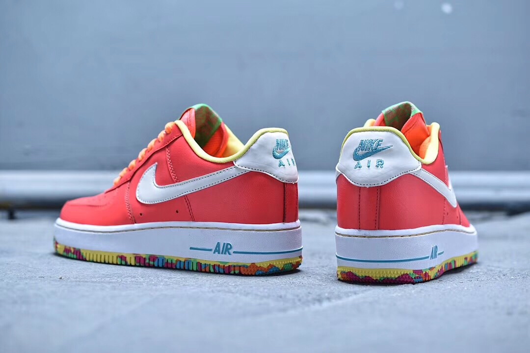 190 Nike air force one gs 彩虹糖果 女鞋 AF1 gs 596728-605