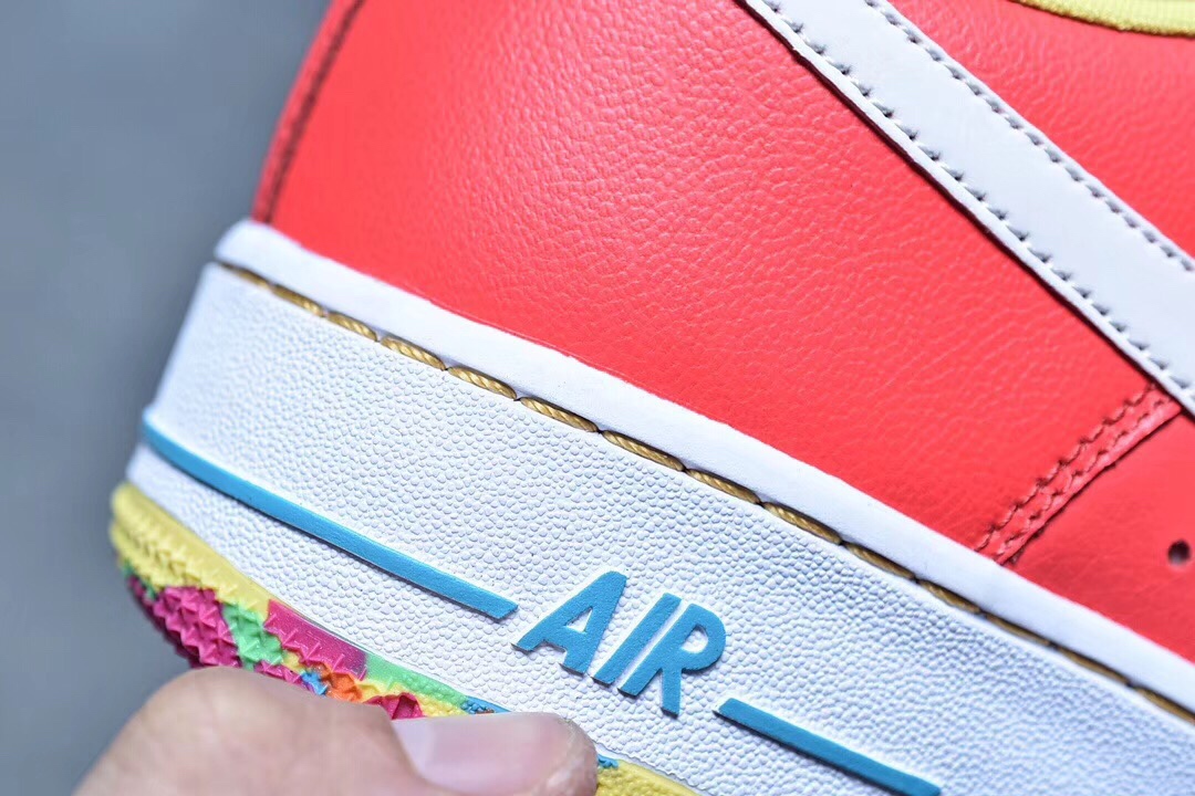 190 Nike air force one gs 彩虹糖果 女鞋 AF1 gs 596728-605