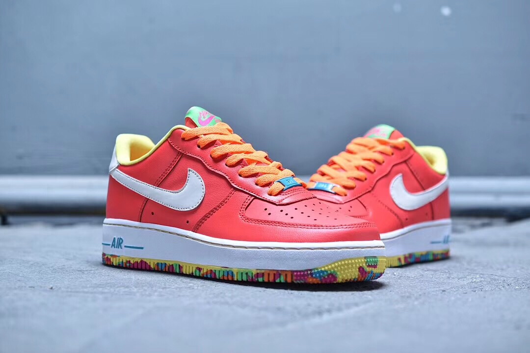 190 Nike air force one gs 彩虹糖果 女鞋 AF1 gs 596728-605
