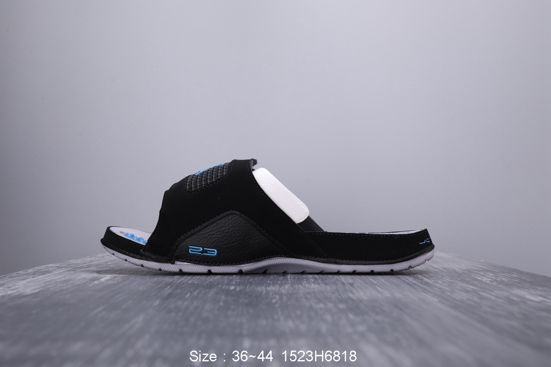 100乔丹/Air Jordan 乔丹4代系列拖鞋 乔丹拖鞋 AJ拖鞋 AIR JORDAN HYDRO IV 乔4黑红拖鞋