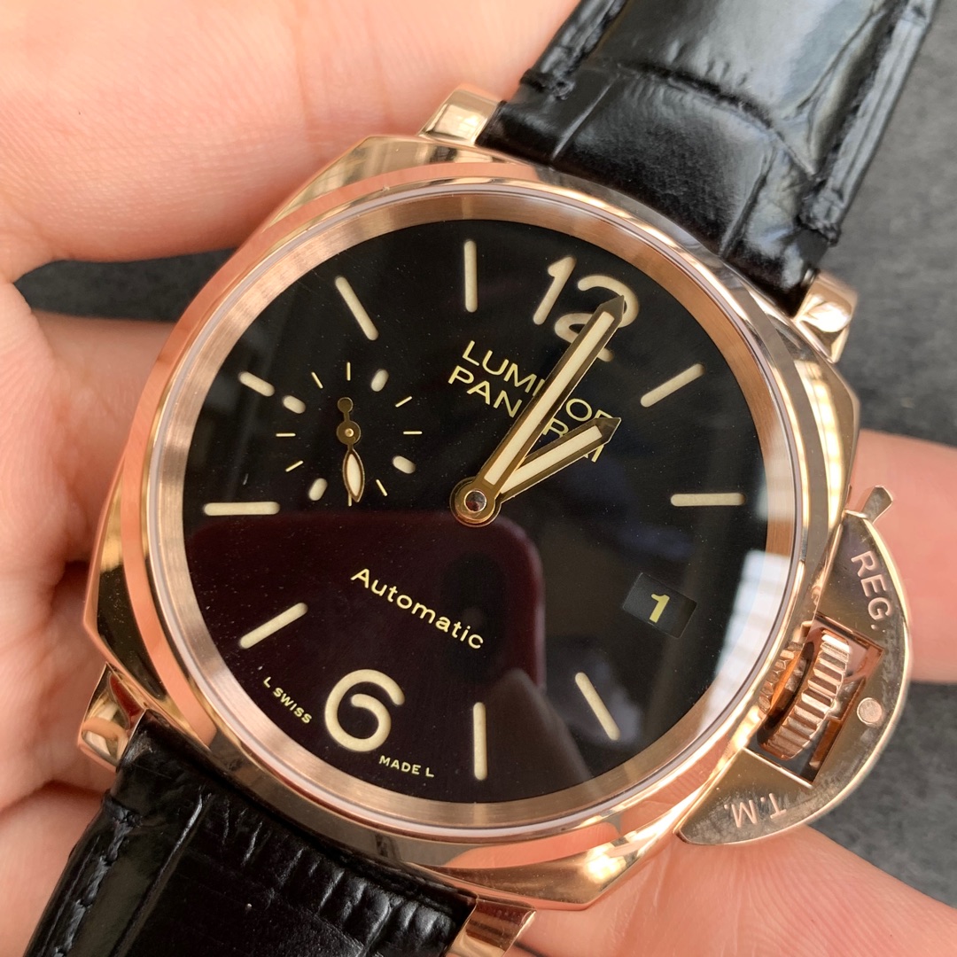 파네라이 PAM908 로즈골드 한정판 VS 공장 레플리카 43822 Panerai 상세 이미지 3