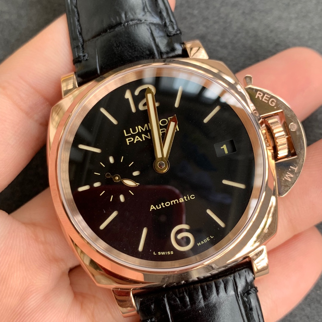 파네라이 PAM908 로즈골드 한정판 VS 공장 레플리카 43822 Panerai 상세 이미지 2