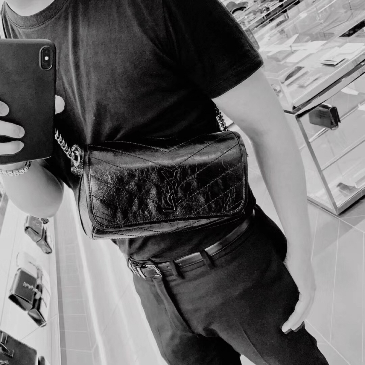 Saint laurent Ysl Y家专柜最新款Niki衍生系列腰包 577124